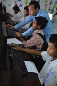 5am computer class at Tchey