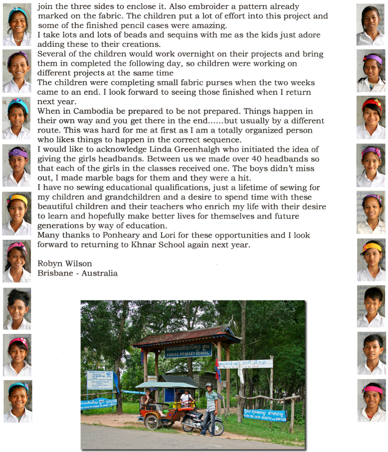 Khnar School Sewing Class page 2