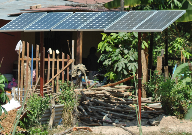 Solar panel array at Knar Primary School. Thanks to AMT Coffee and PLF Australia, an expansion is coming.