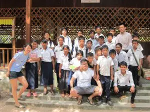 A group of scholarship students from Knar School.