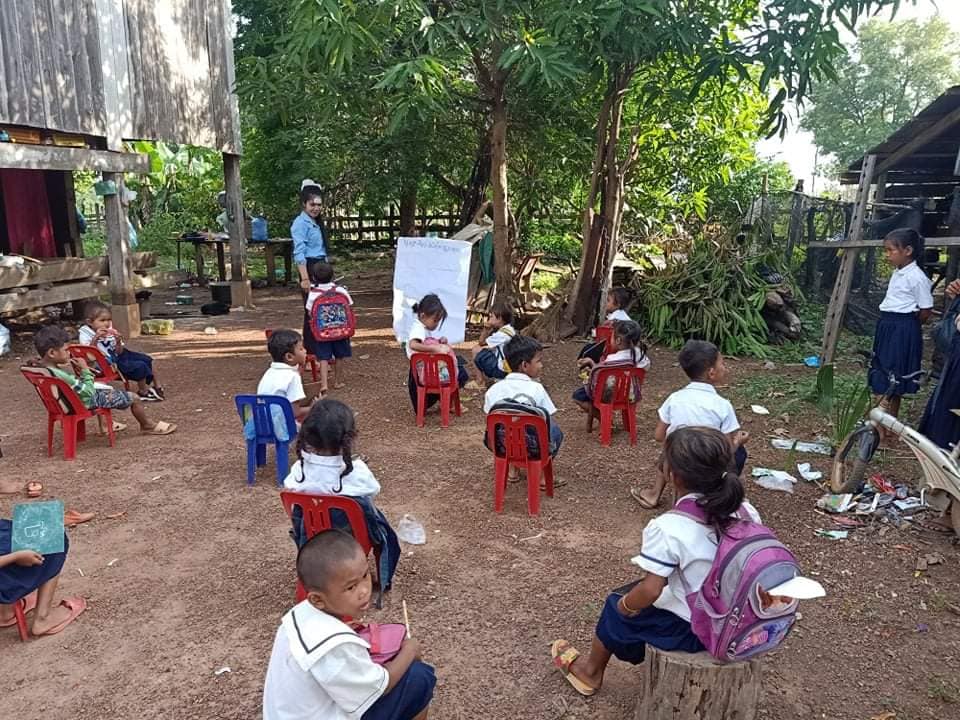 teaching in village 06