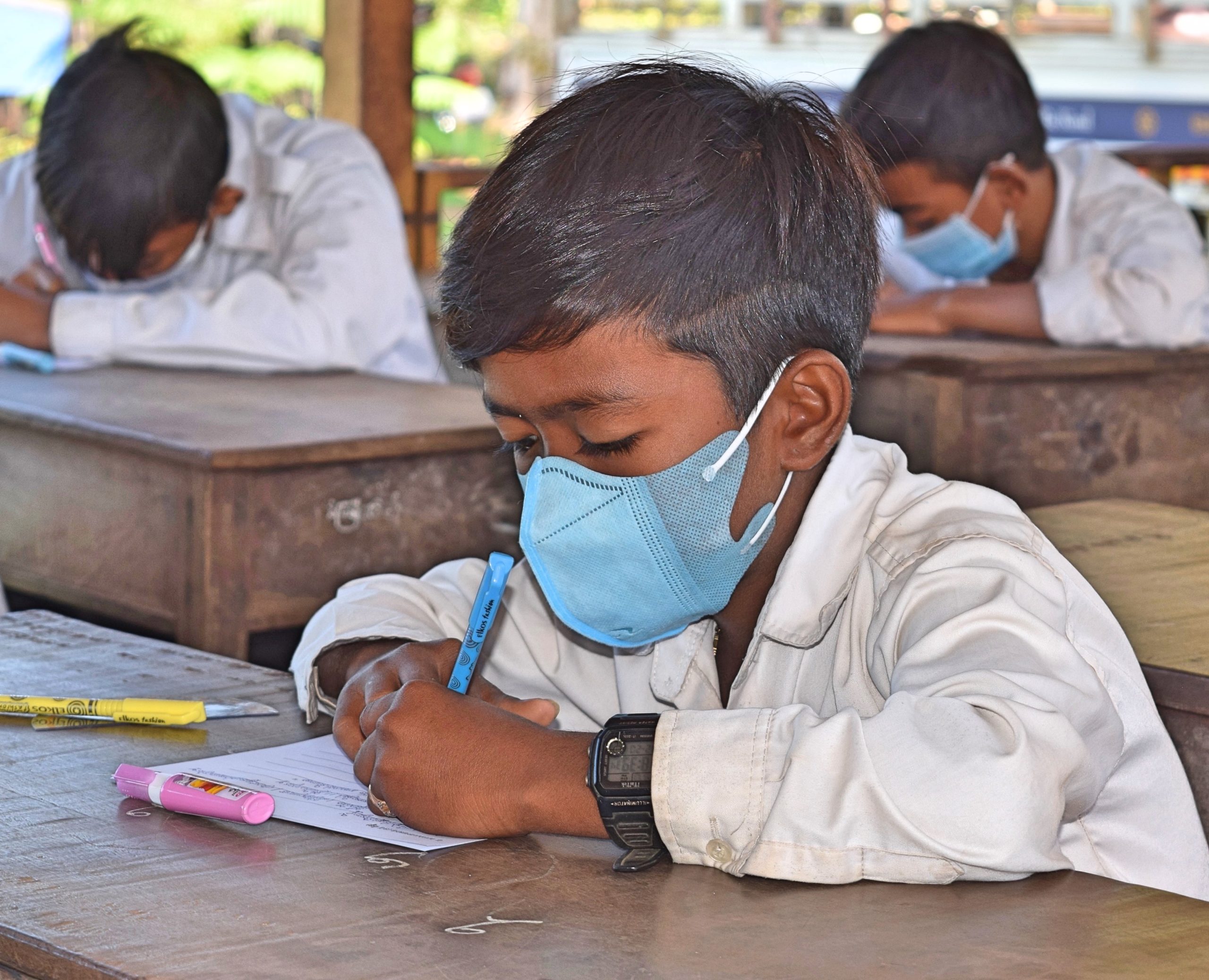 Grade 6 exam student