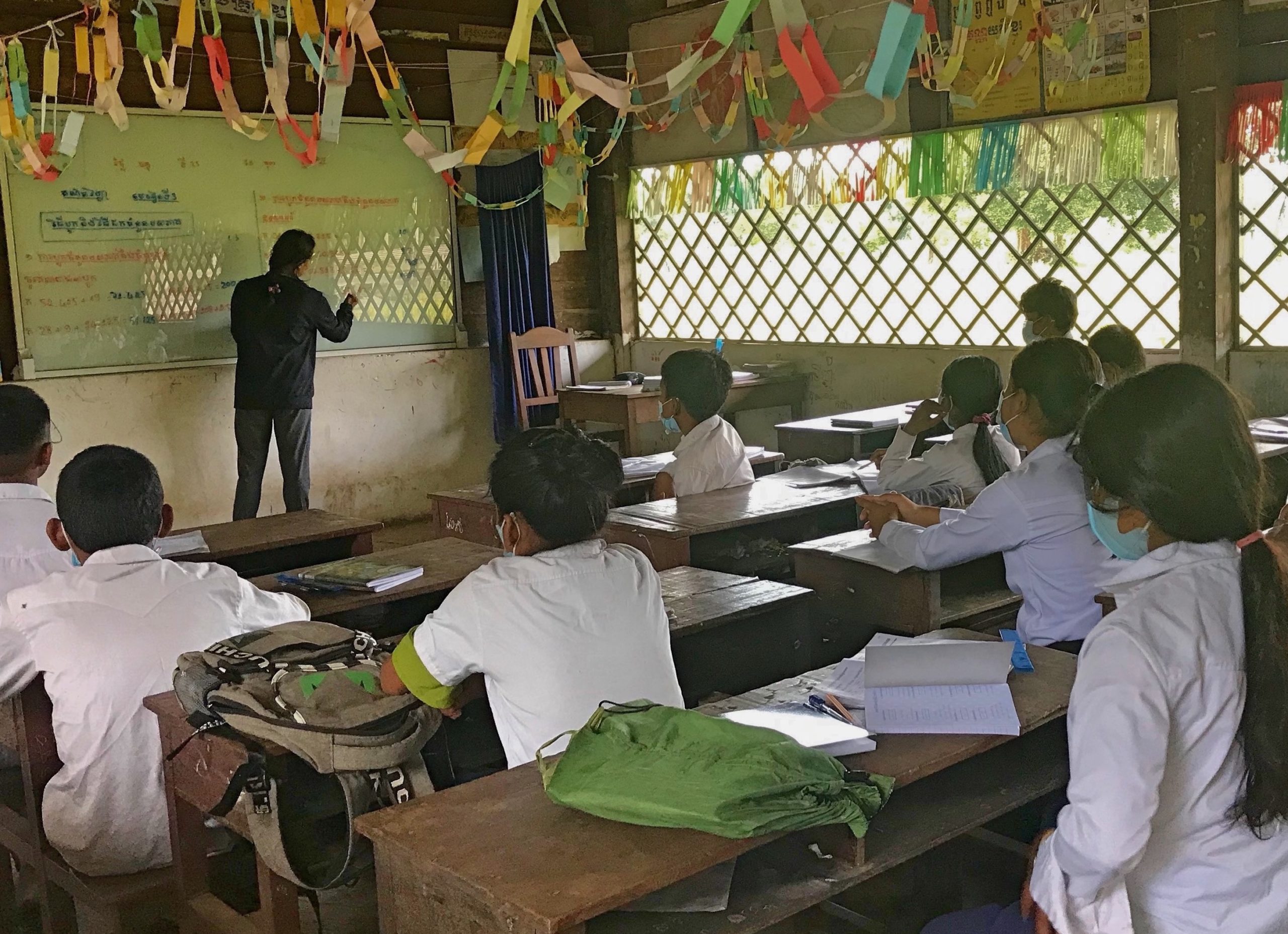 Grade 6 extra class at Koh Ker